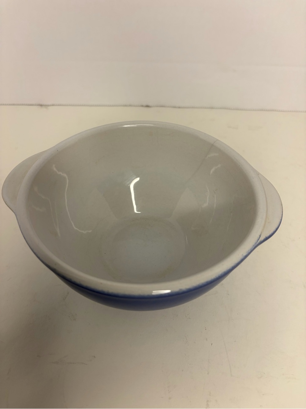 Emile Henry Lug Ear Ceramic Bowl Blue 2100 - Picture 3 of 5
